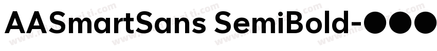 AASmartSans SemiBold字体转换